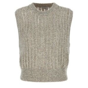 Brunello Cucinelli Rustic Dazzling Net Vest - NWT